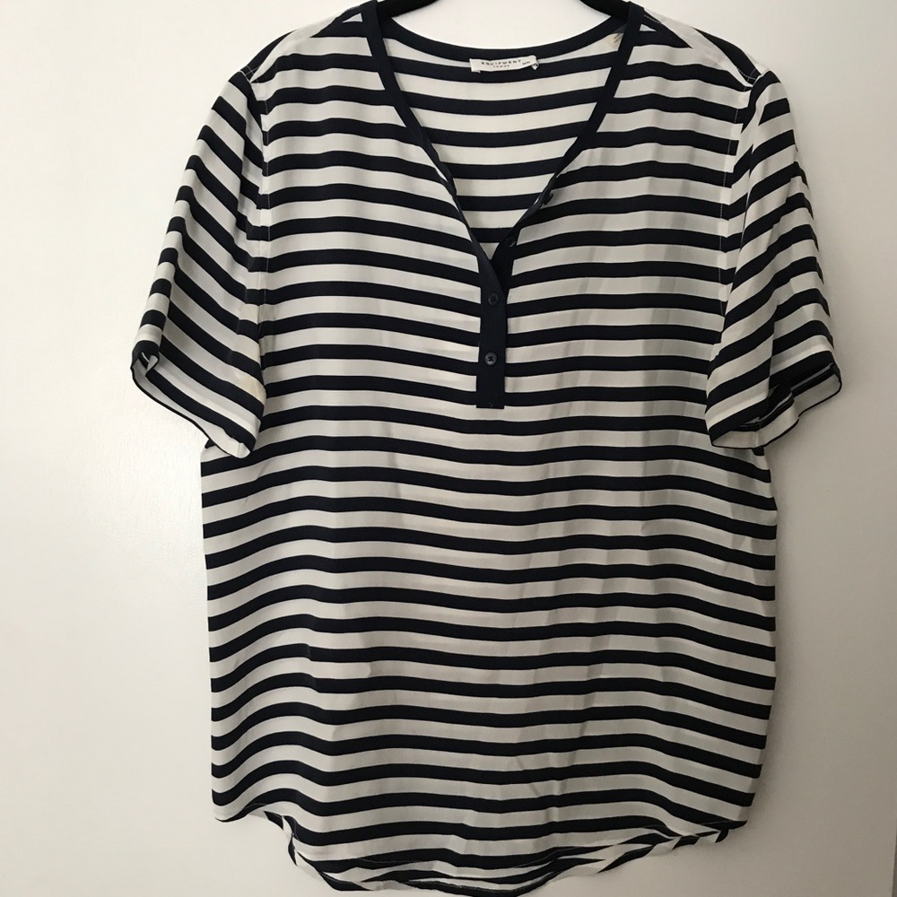 Equipment silk short-sleeved shirt